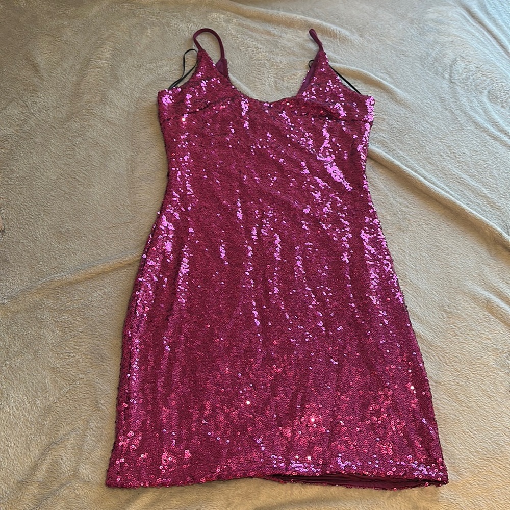 BIRTHDAY DRESS| Hot Pink Sequin Dress